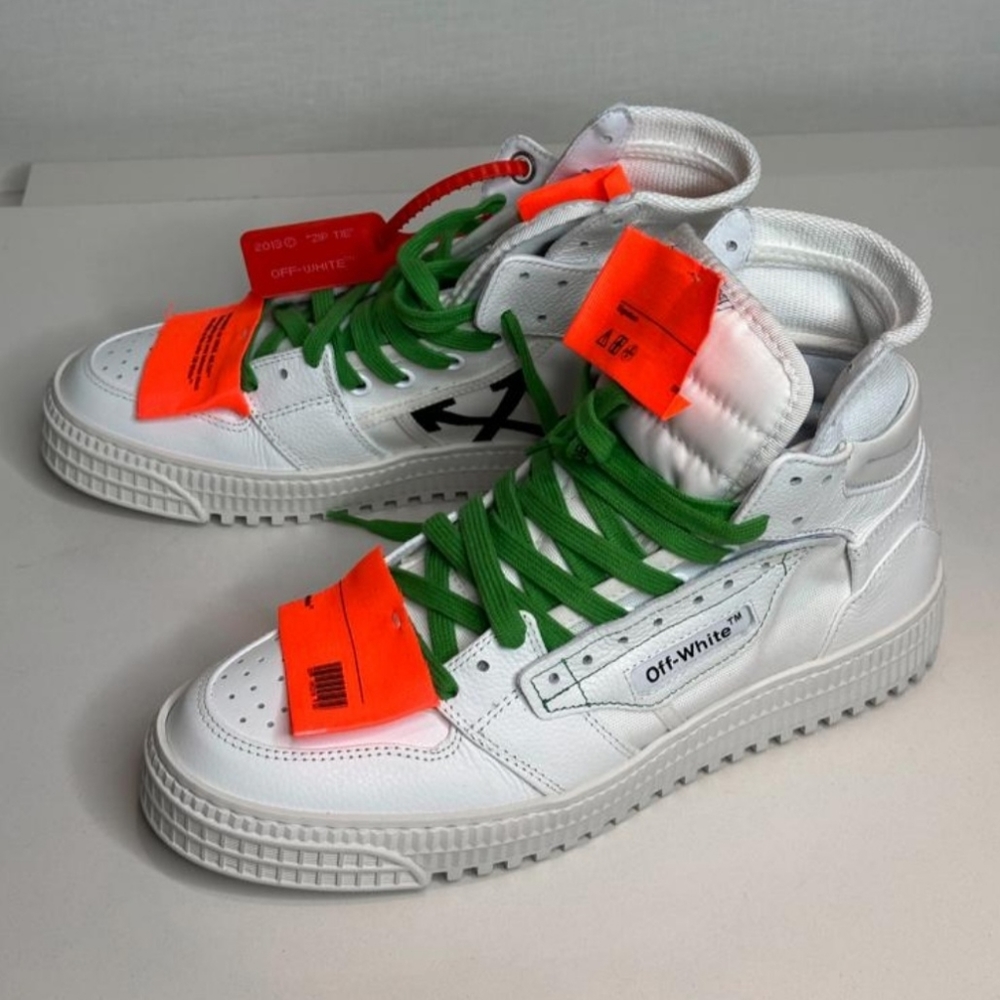 Off White High Top Sneakers